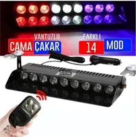 CAM iÇi ÇAKAR LAMBA KUMANDALI  9 LED 12V KIR-MAVi-BEY 1